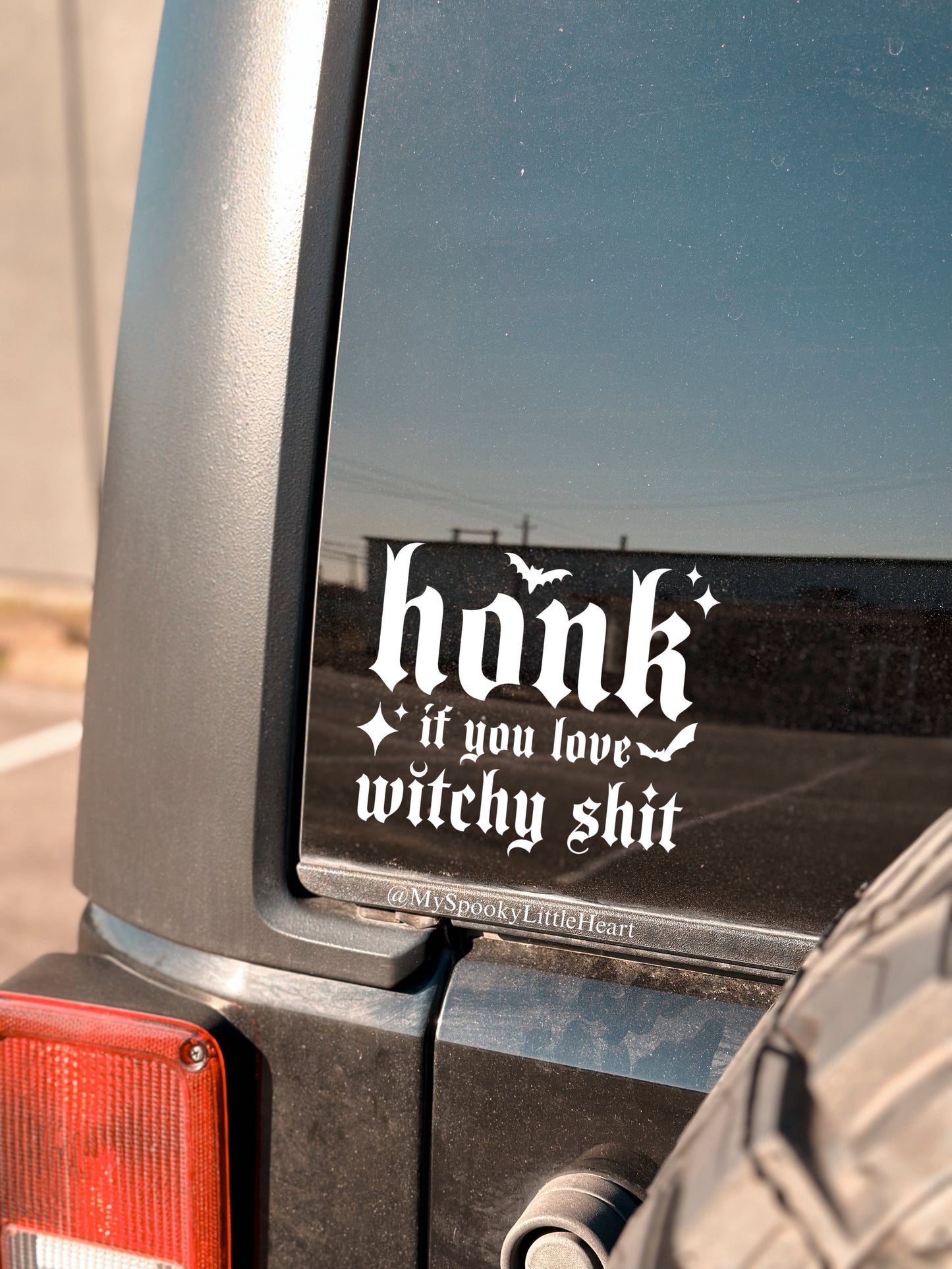Honk if you love Witchy Shit Vinyl Decal