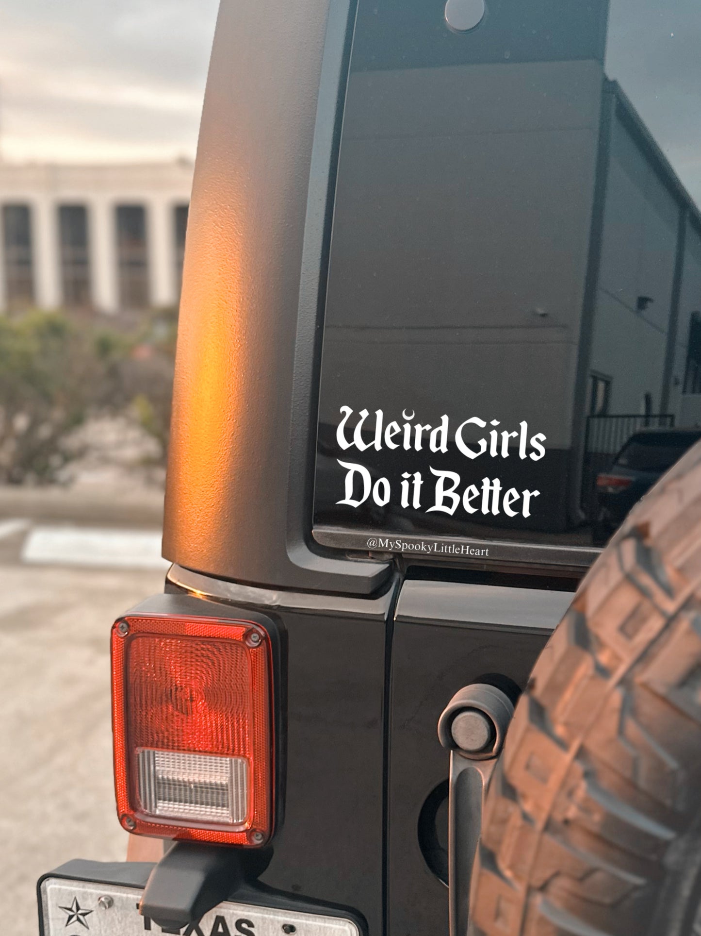 Weird Girls do it Better Vinyl Decal