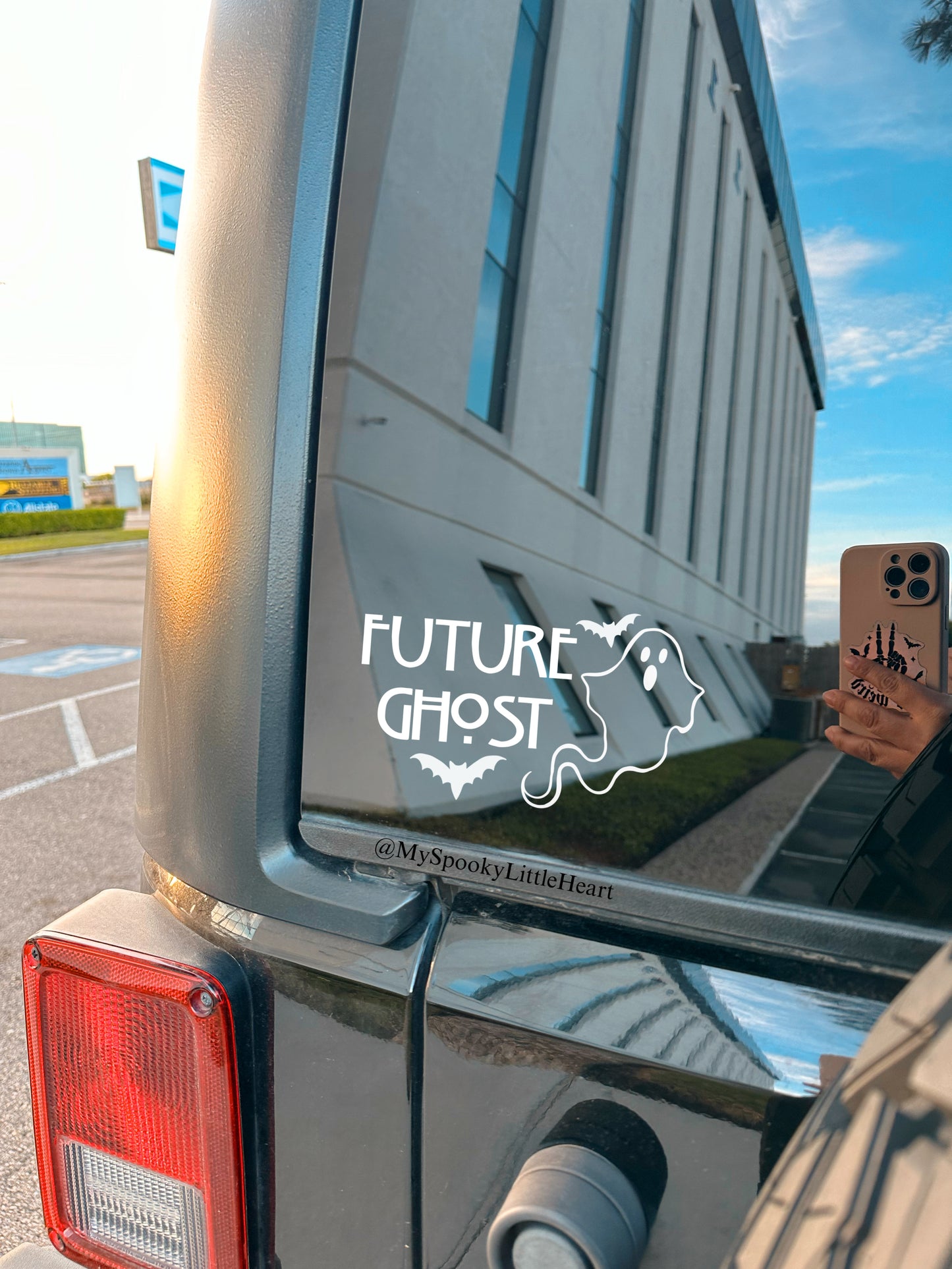Future Ghost with Bats Vinyl Decal