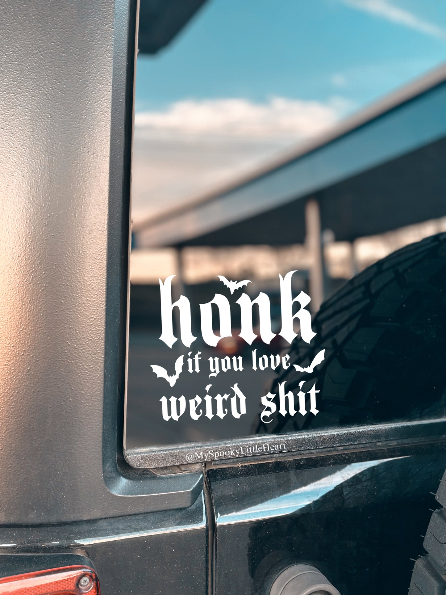 Honk if you love Weird Shit Vinyl Decal