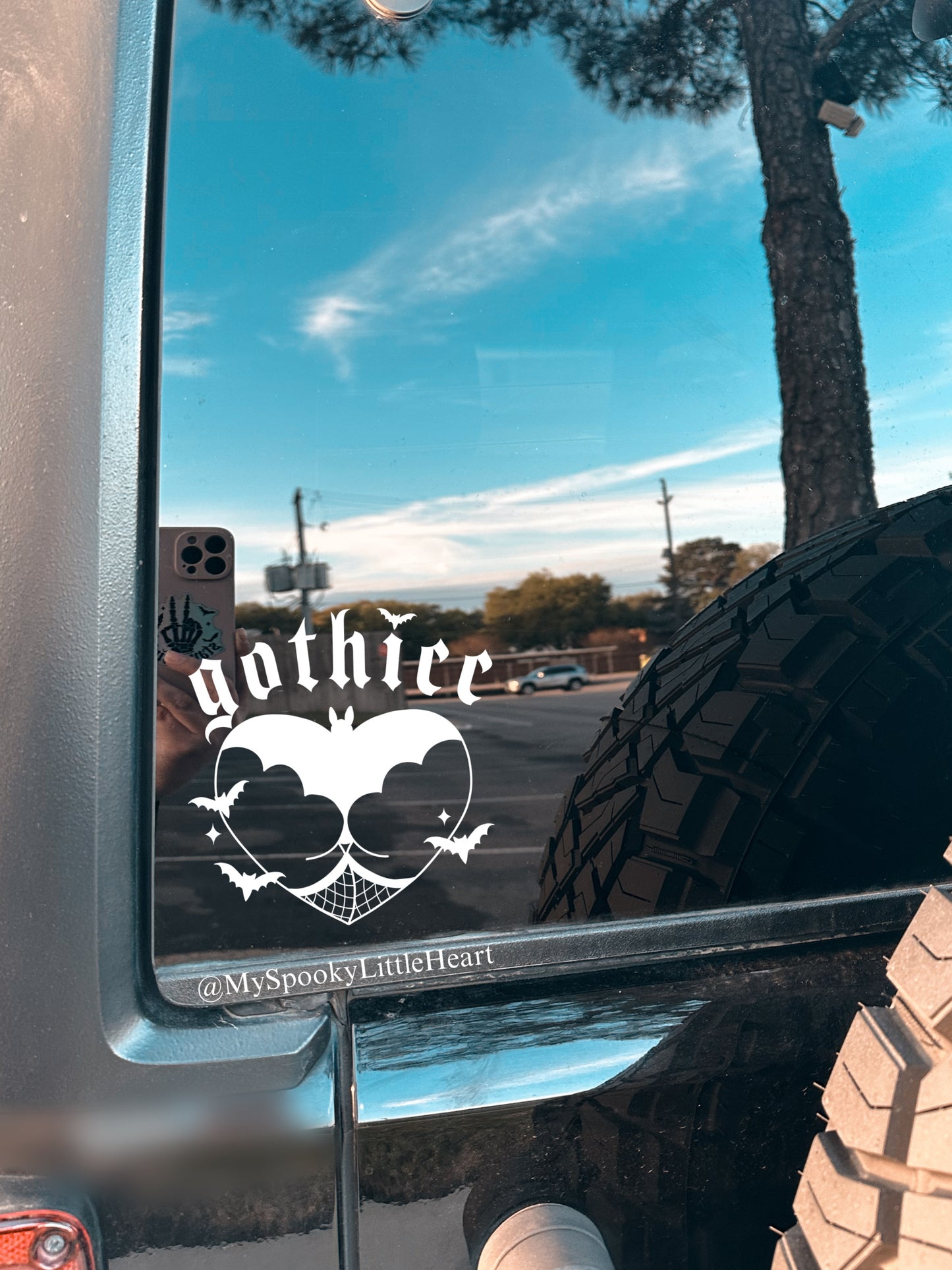 Gothicc with bats Vinyl Decal