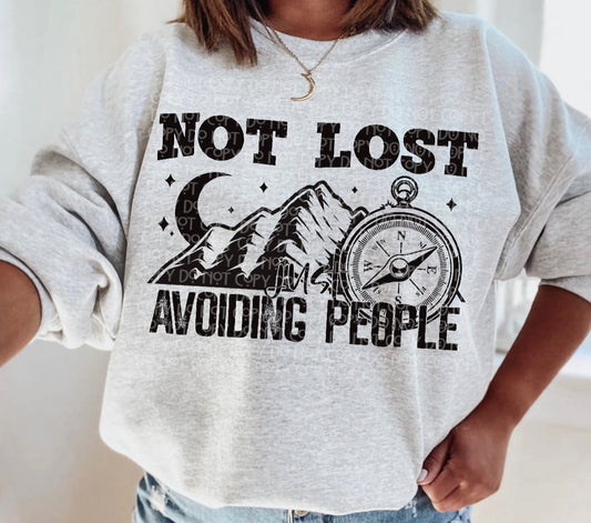 Not Lost, Just Avoiding People PNG File