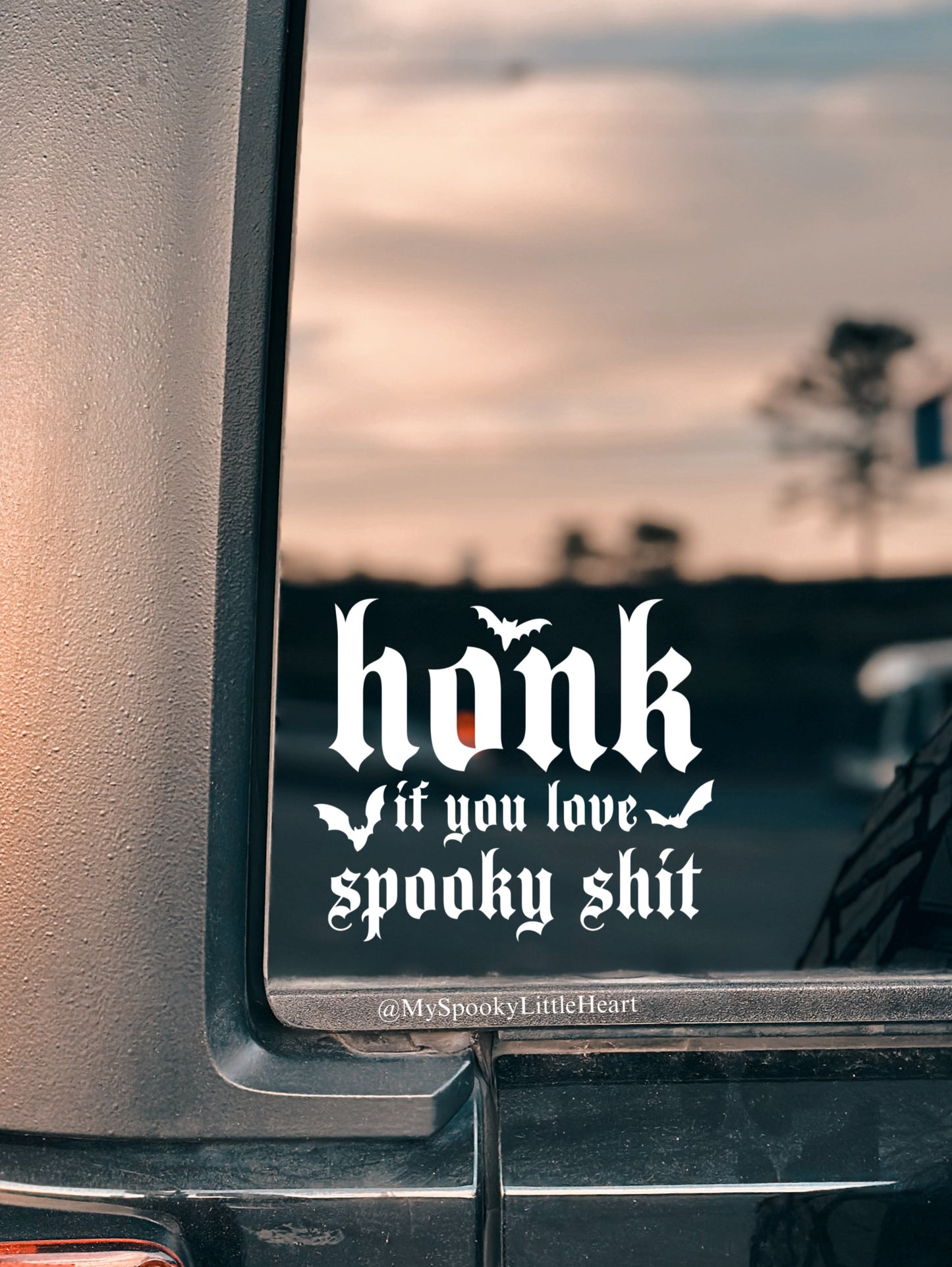 Honk if you love Spooky Shit Vinyl Decal