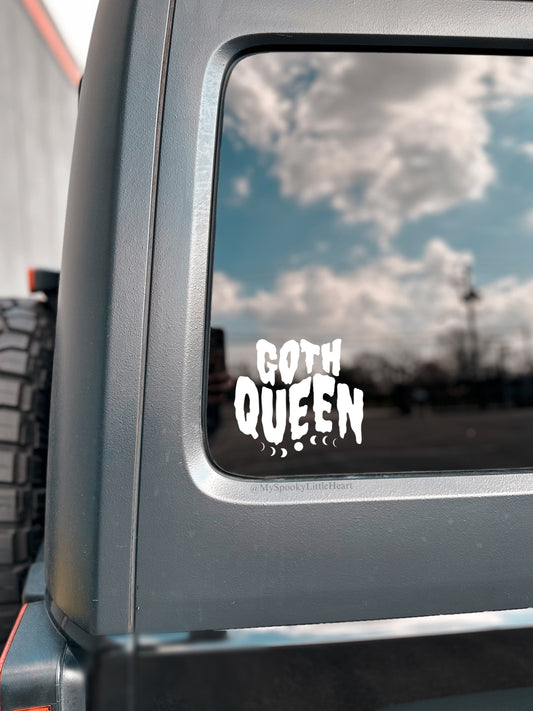 Goth Queen Moon Phase Vinyl Decal