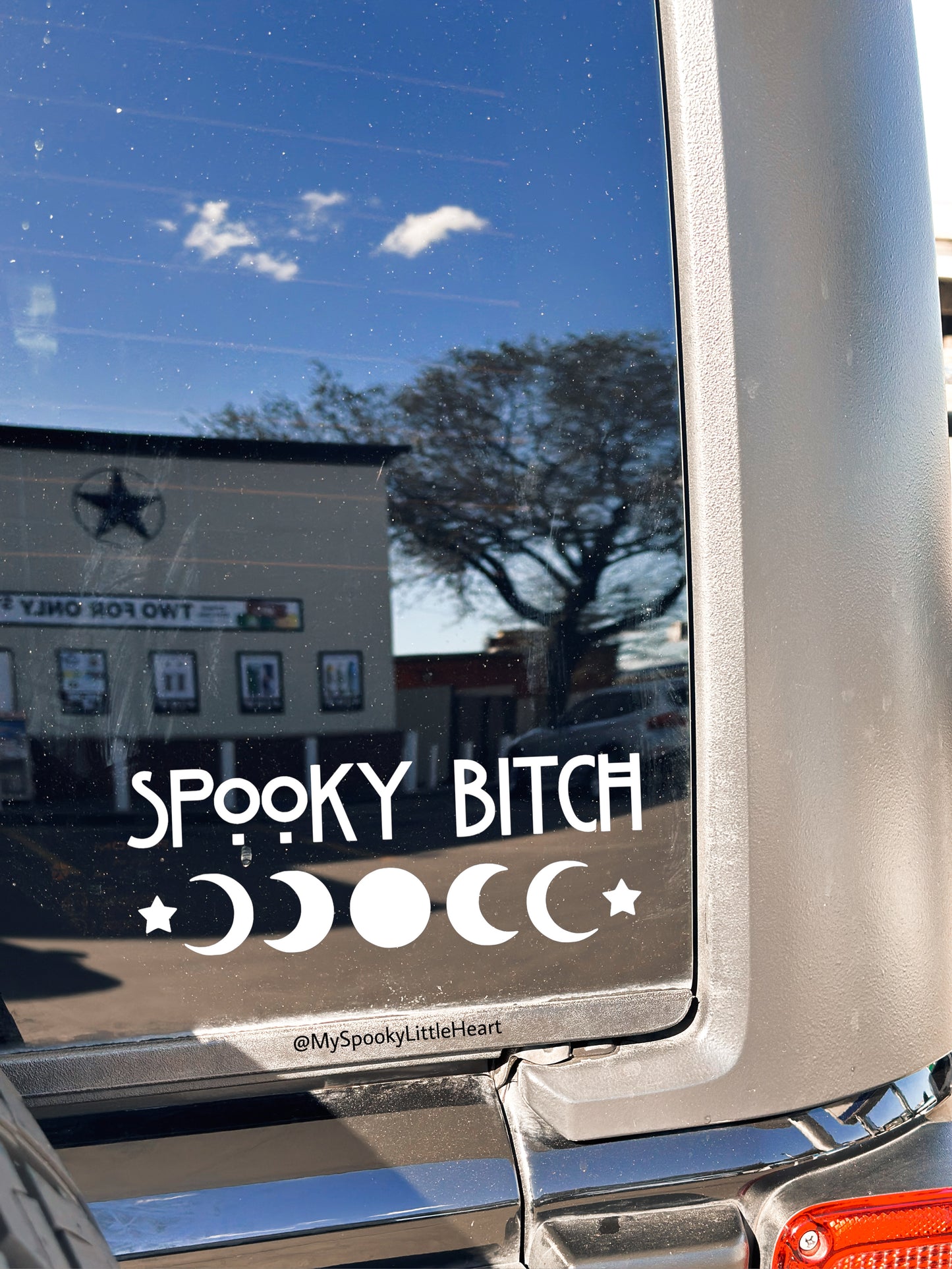 Spooky Bitch Moon Phase Vinyl Decal