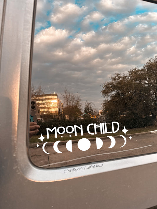 Moon Child - Moon Phase Vinyl Decal