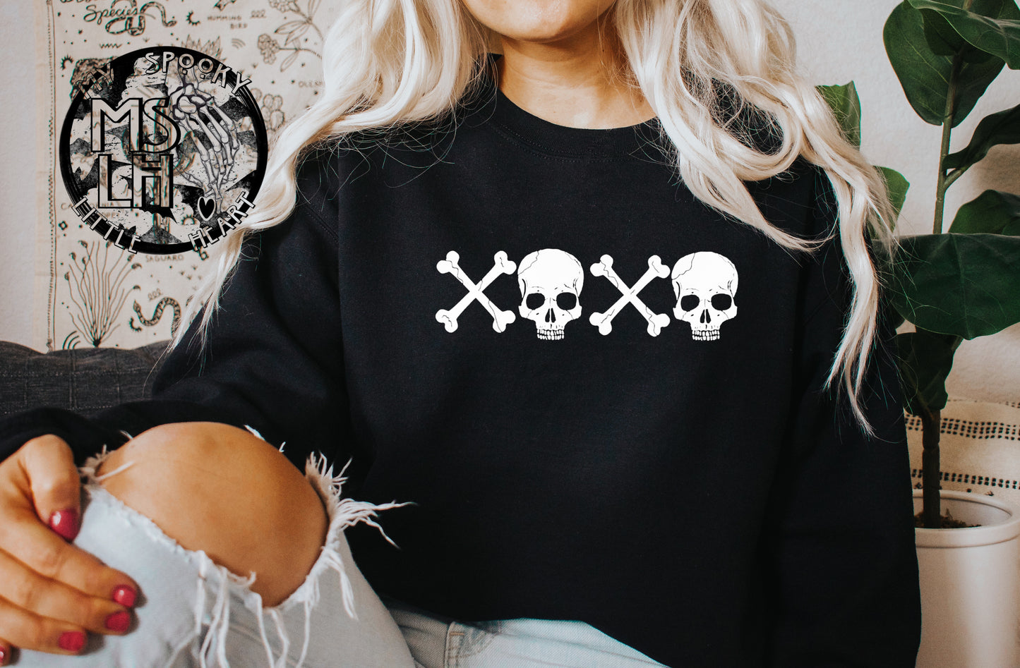 XOXO Goth Valentines Sweatshirt