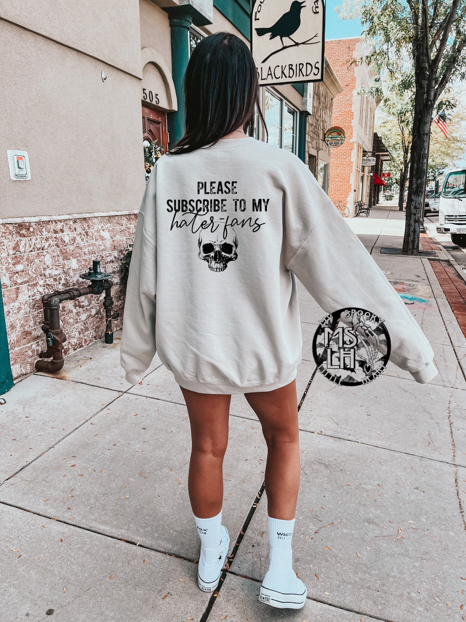 Please subscribe to my Hater-Fans Sweatshirt – My Spooky Little Heart, LLC