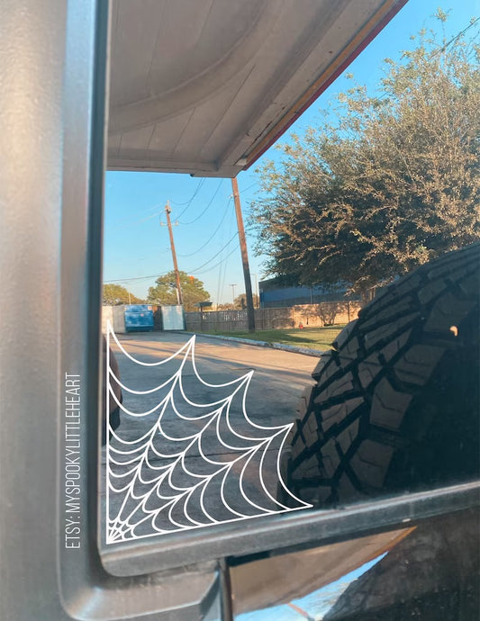 Spiderweb Vinyl Decal