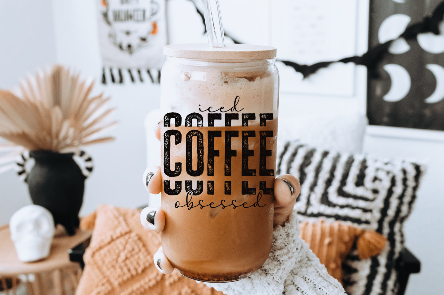 Iced coffee obsessed PNG File