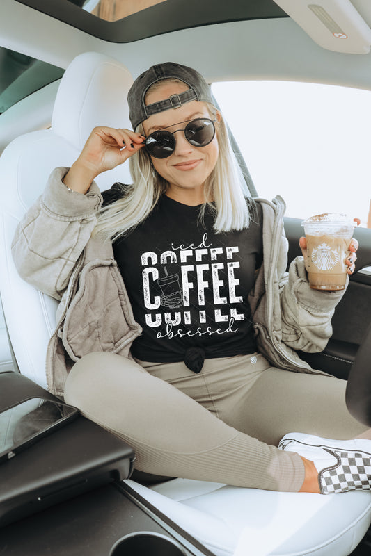 Iced coffee obsessed PNG File